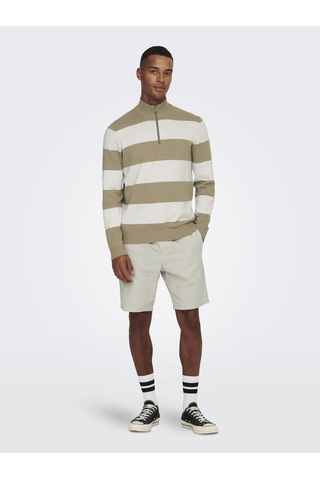 Only & Sons Onslınus 0007 Cot Lın Shorts Noos Erkek Gri Şort - 22024967 Gri