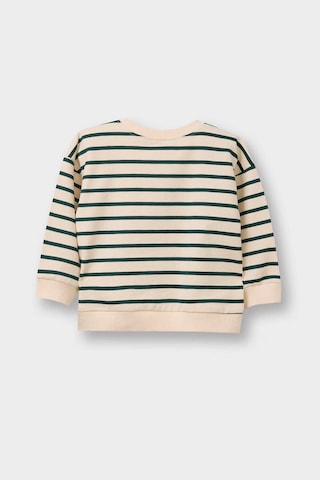 Defacto Erkek Bebek Regular Fit Bisiklet Yaka Çizgili Sweatshirt Kumaşı Sweatshirt E0280a526spbg319 Bej-bg319