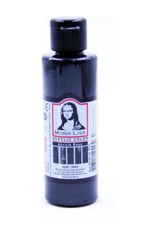 Südor Monalisa Akrilik Boya 70 Ml Siyah 12'li Paket 22 Çok Renkli