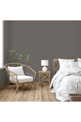 Adawall Muse Koleksiyonu- 25102-5 Kahverengi Dokulu Silinebilir Nonwoven Vinil Duvar Kağıdı 1.06x15.6m 16.5m²