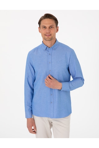 Pierre Cardin Erkek Mavi Gömlek Desenli 50306996-vr036 Mavi