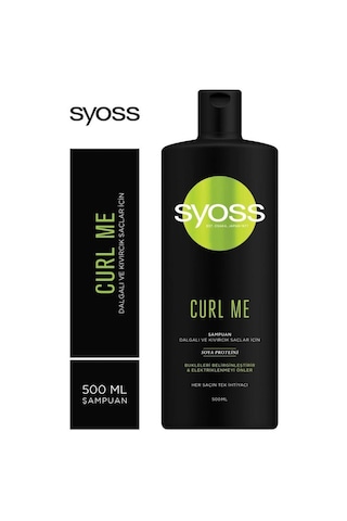 Syoss Curl Me Dalgalı ve Kıvırcık Saçlar için Şampuan 3 x 500 ML