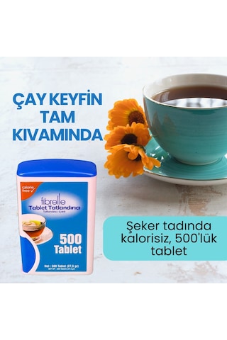 Fibrelle Sakarinli Tablet Tatlandırıcı 3 x 500'lü