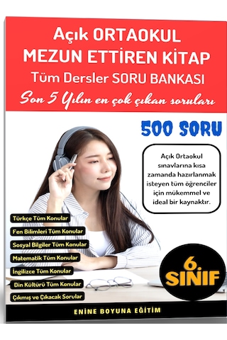 Açık Ortaokul Mezun Ettiren Kitap Seti 4 Spiralli Kitap
