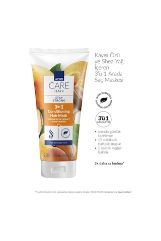 Care Kayısı Özü Ve Shea Yağı İçeren 3 U 1 Arada Saç Maskesi 200ml