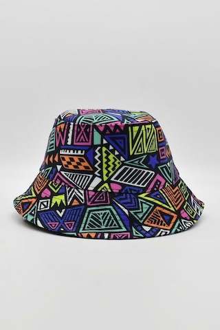 Desenli Kova Balıkçı Şapka Bucket Hat Siyah - Standart Siyah