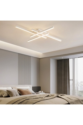 Beyaz Led Tavan Lambası 3000K Sarı Işık Avize Modern Aydınlatma