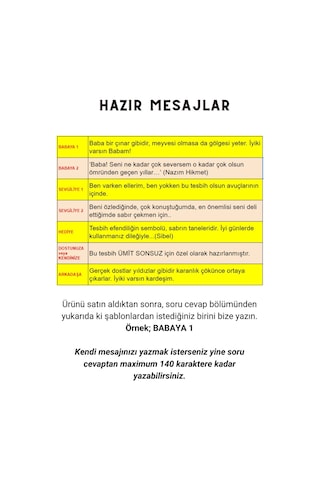 Sevgiliye Özel Mesajlı Mozaik Toz Kehribar Tesbih - İsme Özel 8 x 12 MM Beyzi Tespih - Ahşap Kutulu