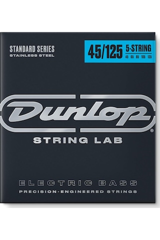 Jim Dunlop Dbs45125 Stainless Steel Medium 5 Tlli Bas Gitar Teli .045-.125