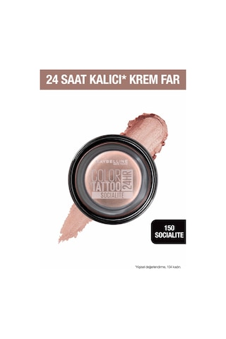 Maybelline New York Krem Göz Farı - Color Tattoo 24Hr 150 Socialite