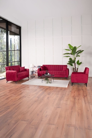 Kilim Mobilya Linda Koltuk Takımı 3 2 B Bordo