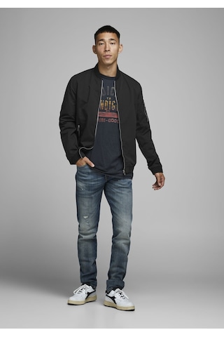 Jack & Jones Fermuarlı Bomber Ceket 12165203 Black Siyah
