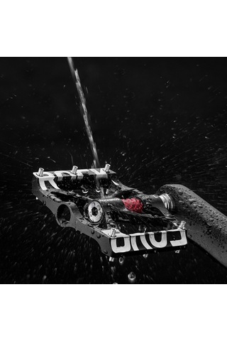 Rockbros K307t Ultralight Bisiklet Pedalları Geniş Platform Mtb Dağ Bisikleti Yansıtıcı Bisiklet Rulman Pedalları Kırmızı