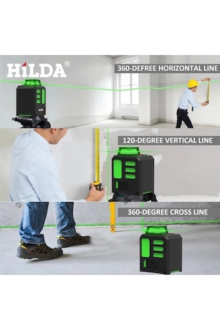 Tongxida Ab182 Lazer Seviyesi 2/5 Satır 360 Otomatik Tesviye İnşaatı Hilda'nın Seviyesi