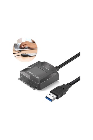 Usb 2.5 İnç-3.5 İnç Sata Harddisk Bağlantı Kablosu