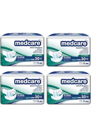 Medcare Classic Yetişkin Hasta Bezi XL 4 x 30'lu