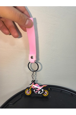 Silikon Kaliteli Motosiklet Anahtarlığı Esnek, Dayanıklı Ve Şık Tasarım