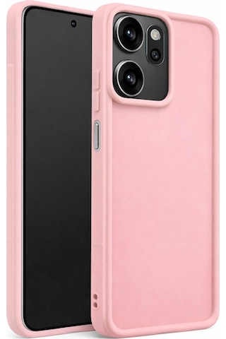 Infinix Smart 9 Ve Hot50i Ve X6531 Ve Smart9hd Uyumlu Kamera Çıkıntılı Mat Silikon Telefon Kılıfı Pembe
