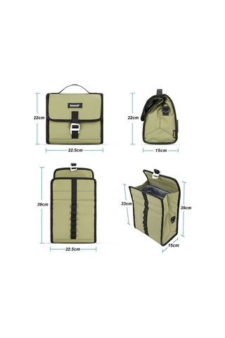 Rhinowalk Rk9106 Katlanabilir Çok Fonksiyonlu Bisiklet Çantası Yeşil