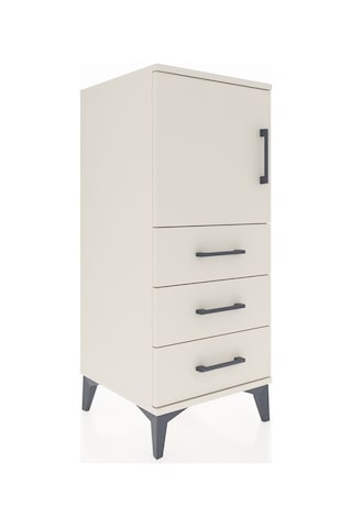 Hyperion Komodin 2 Raflı 3 Çekmeceli Tek Kapaklı 44x44x106 Aytaşı-aytaşı Aytası