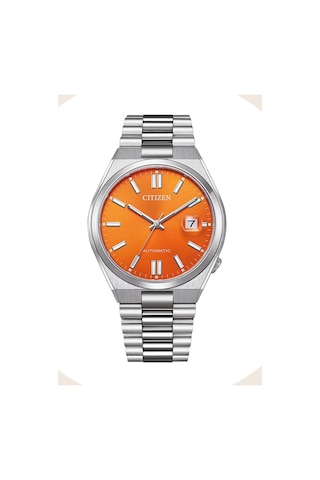 Citizen Nj0151-88z Tsuyosa Otomatik Orange Kadran Erkek Kol Saati Metalik