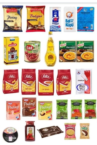 Ayçiçek Ramazan Kumanya Erzak Gıda Kolisi 26 Parça
