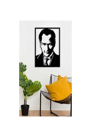Atatürk Silüet Ahşap Duvar Tablosu 11