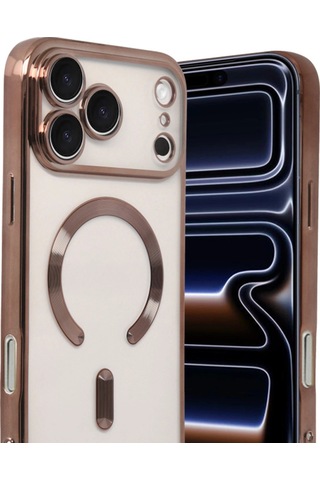 Apple, Uyumlu iPhone 17 Pro Max Kross Magneticsafe Kapak Çöl Titanyum