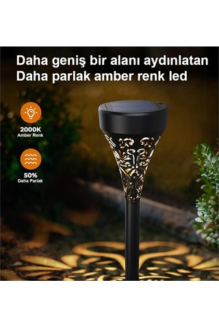 Güneş Enerjili Bahçe/çim Aydınlatma 6 Adet/gt-sl17n