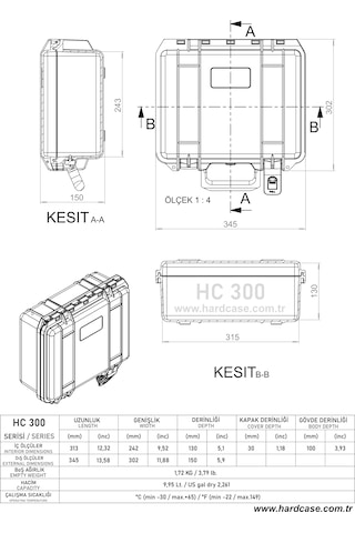 Hardcase Çanta Hc-300 Siyah
