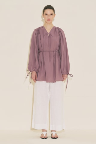 Manuka Bağlama Detaylı Tunik Pembe Ss26tnk00003-78 Pembe