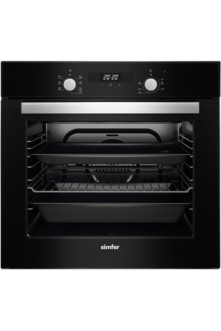 Simfer 7327 - 3500 - 8706 Siyah Cam Ankastre Set