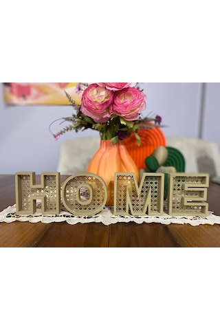 Home Yazılı Ahşap Renk Dekoratif Hazeran Şık Ve Modern Ev Dekoru