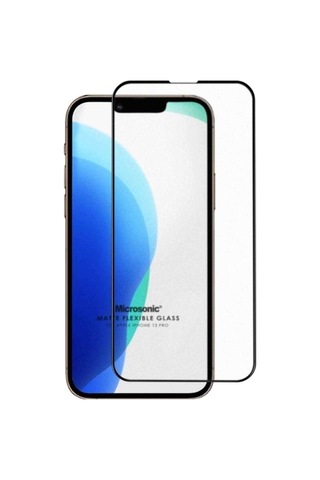 Apple Iphone 13 Pro Max Ile Uyumlu Seramik Matte Flexible Ekran Koruyucu Siyah