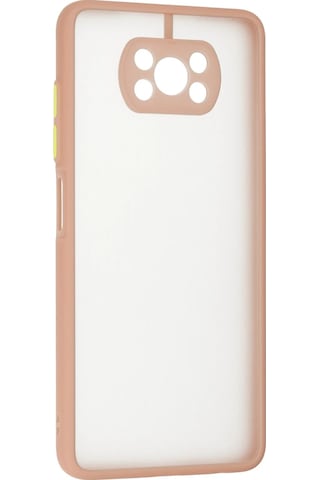 Gld-spt- Newface Xiaomi Pocophone X3 Kılıf Montreal Silikon Kapak - Pembe