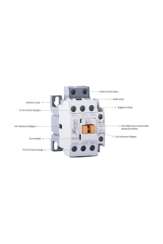 Xkoren Xmc 65a 30kw 2na-2nk Kontaktör Ac Bobinli