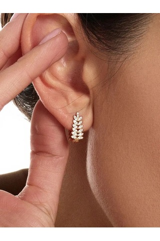 Marıola Altın Kaplama Küpe 925 Ayar Gümüş Başak 137866535 Altın