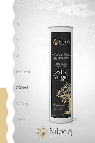 Nilbağ Zeytinyağları Ayvalık Natural Sızma Zeytinyağı Teneke 750 ML