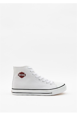 Harley Davidson 023m100382 Pittsburgh Plain White Erkek Sneaker Beyaz