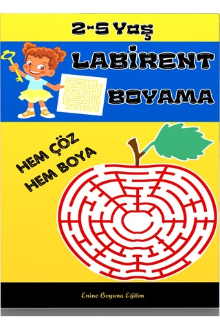 2-5 Yaş Labirent Boyama Kitabı