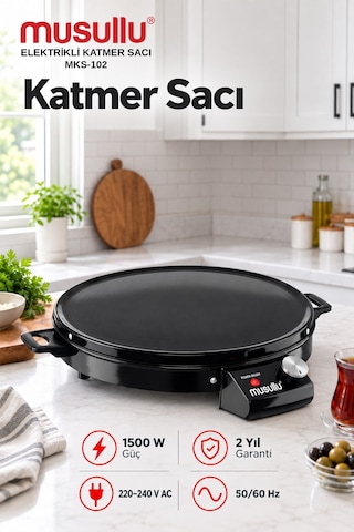 Musullu MKS-102 1500 W Elektrikli Katmer Sacı
