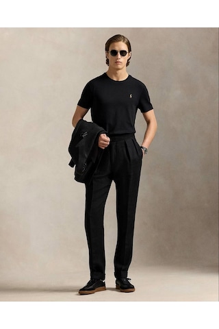 Polo Ralph Lauren Yumuşak Pamuklu Bisiklet Yaka Tişört Siyah