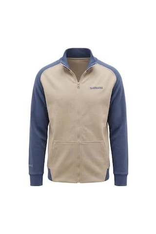 Shimano Wear Beige/ındigo Zipper Polar Sweatshirt Bej-lacivert
