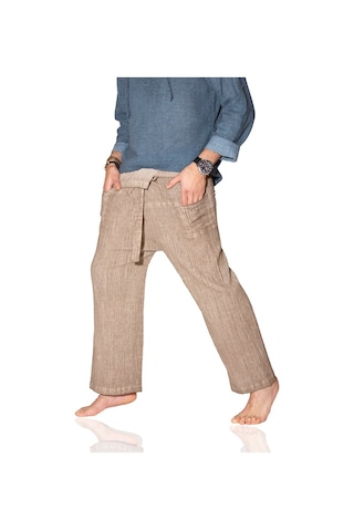 Eliş Şile Bezi Unisex Şile Bezi Balıkçı Pantolon Toprak Tprk