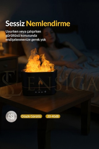 Alev Efektli Ultrasonik Aroma Difüzör