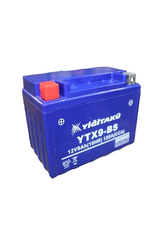 12 V 9 Ah Amper Ytx9 Bs Yiğit Akü Motosiklet Aküsü