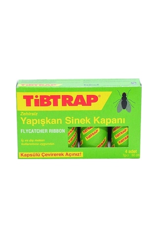 Özel Üretim Çift Taraflı Zehirsiz Etkili Güçlü Yapışkan Şerit Rulo Tibtrap Yapışkan Sinek Kapanı 4'l