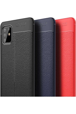 Samsung Uyumlu Galaxy A81 Note 10 Lite Kılıf Zore Niss Silikon Kapak Siyah