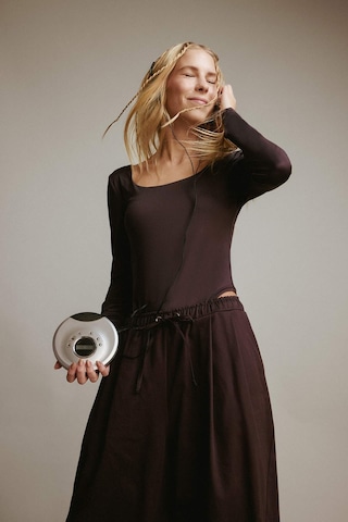 Defacto Coool U Yaka Uzun Kollu Çıtçıtlı Bodysuit F8042ax25aubn549 Kahve