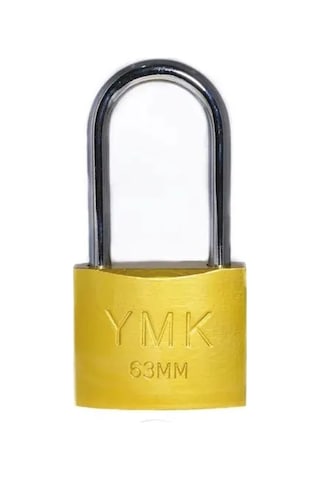 Jenerik Eko Sarı Boyalı Uzun Kancalı Asma Kilit 63mm